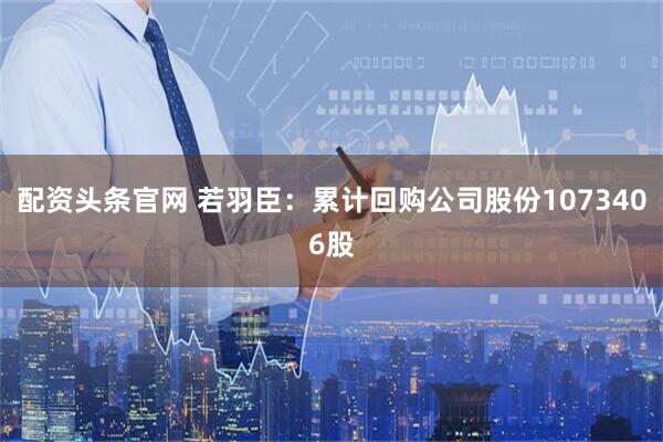 配资头条官网 若羽臣：累计回购公司股份1073406股